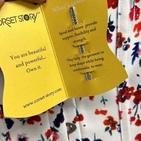 CORSET STORY FLORAL DITSY COTTON CORSET TOP - Picture 8 of 12